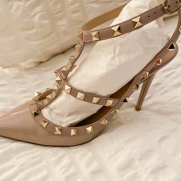Valentino Rockstud Pump in patent poudre - Picture 11 of 12